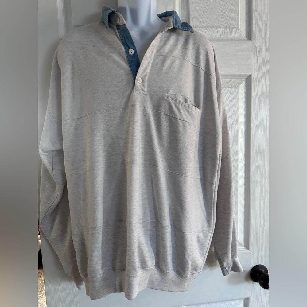 Harbor Bay 2XL Gray Long-Sleeve